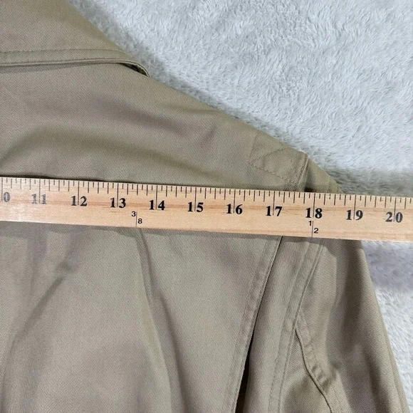 Duluth Trading Co Men's Large Chore Jacket Work Blazer Khaki Beige Elbow Patches - Picture 10 of 11